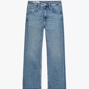 Zara flared cropped high waist TRF Jeans